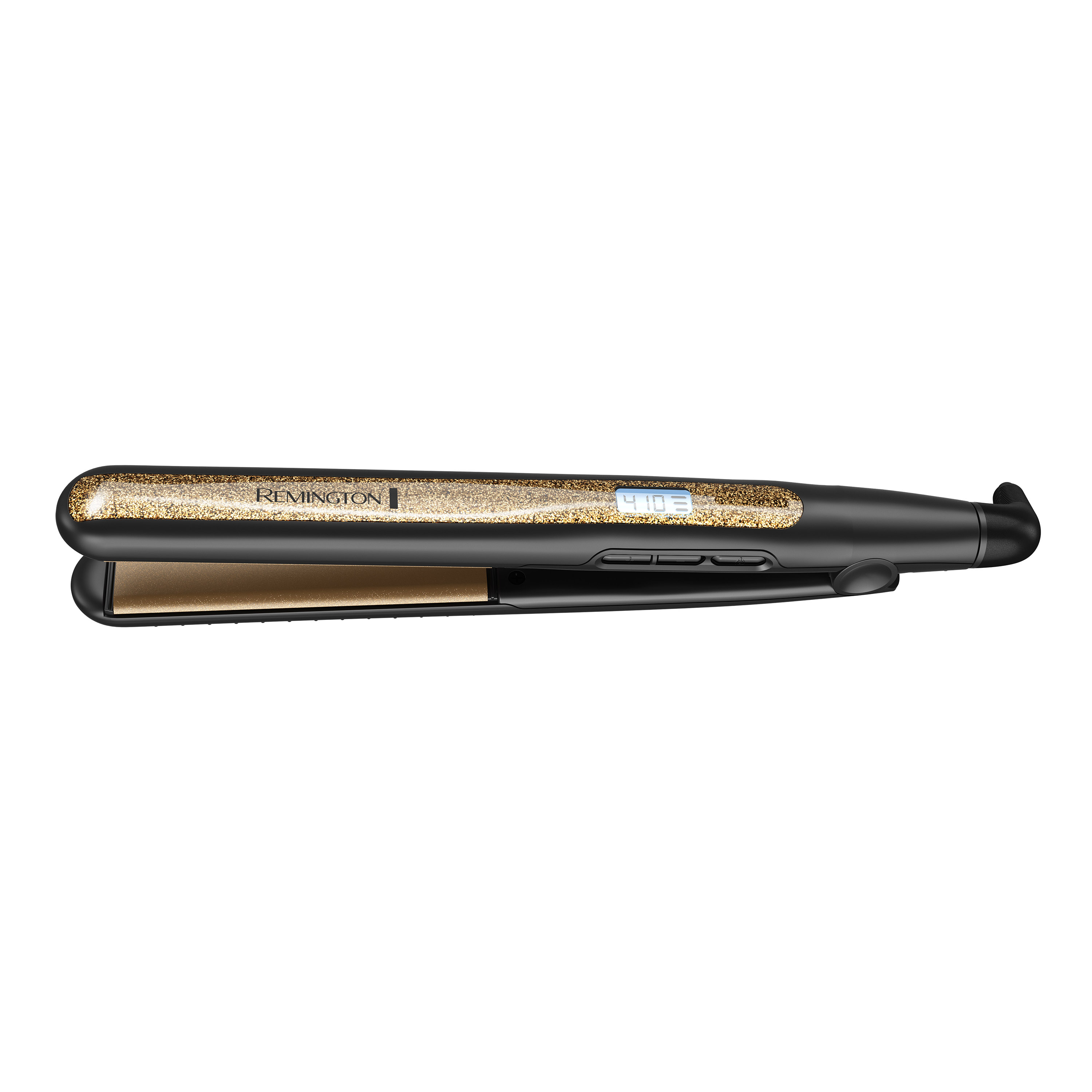 1 Flat Iron with Ultimate Ceramic Plates in Gold Glitter Remington